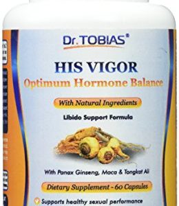 Dr  Tobias Male Enhancement and Hormone Support  60 Count
