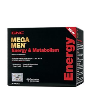 GNC Mega Men Energy and Metabolism Daily Multivitamin Vitapak - 30 Count
