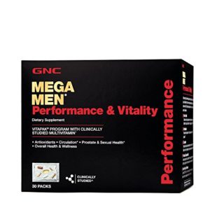 GNC Mega Men Performance and Vitality Daily Multivitamin Vitapak - 30 Count