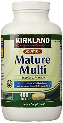 Kirkland Signature Adults  50 plus Mature Multi Vitamins   Minerals  400-Count Tablets