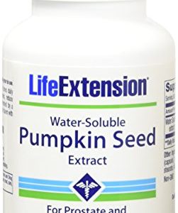 Life Extension Water-Soluble Pumpkin Seed Extract 60 Vegetarian Capsules (Pack of 2)