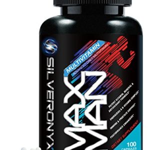 Men's Daily Multivitamin Supplement (100 caps) for Energy  Stress Management  Heart  Prostate  Muscle  and Reproductive Health  for Men with Vitamins A  C  D  E  B12   Minerals - 100 Capsules