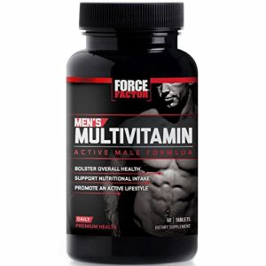 Men’s Multivitamin  Daily Vitamins and Minerals for Active Men’s Health  Performance Formula for Better Nutrition  Force Factor  60 Count