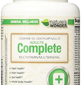 Nature's Wonder Adult Multivitamin  130 Count  Compare vs  Centrum® Adults