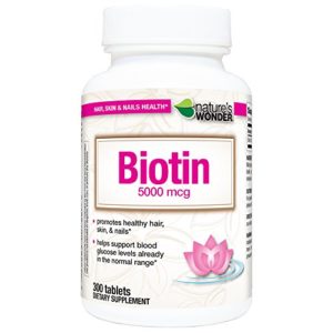 Nature's Wonder Biotin 5000mcg Tablets  300 Count