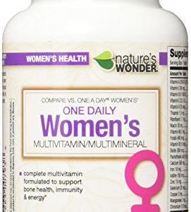 Nature's Wonder One Daily Women's Multivitamin  100 Count  Compare vs  One A Day® Women's