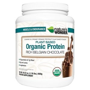 Nature's Wonder Organic Plant Based Protein Powder  Rich Belgian Chocolate  1 764 Pound  Compare vs  Orgain® Organic Protein™ Plant Based Powder