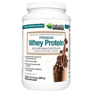 Nature's Wonder Whey Protein Powder  Rich Belgian Chocolate  1 984 Pound  Compare vs  Body Fortress Super Advanced Whey Protein