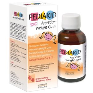 Pediakid Appetite-Weight Gain  All New Formula  Appetite and Weight Gain Stimulant Fortified with Vitamin C   B12