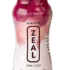 Zeal for Life - Wellness Product - Wild Berry - Case of 24 Individual Serving Bottles