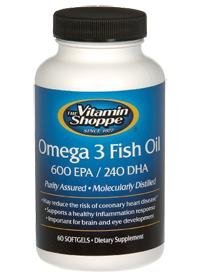 the Vitamin Shoppe Omega-3 Fish Oil 1100 MG (60 Softgels)