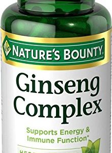 Nature's Bounty Ginseng Complex Pills and Herbal Health Supplement  Supports Energy and Immune Function  75 Capsules