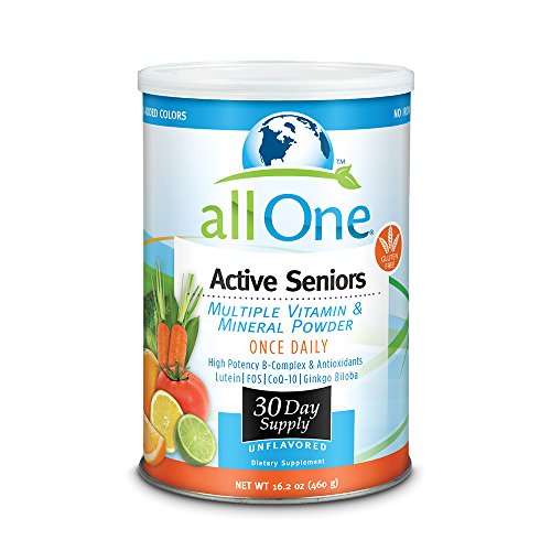 allOne Multiple Vitamin   Mineral Powder  For Active Seniors   Once Daily Multivitamin  Mineral   Amino Acid Supplement w  4g Protein   30 Servings 1 allOne Multiple Vitamin   Mineral Powder  For Active Seniors   Once Daily Multivitamin  Mineral   Amino Acid Supplement w  4g Protein   30 Servings