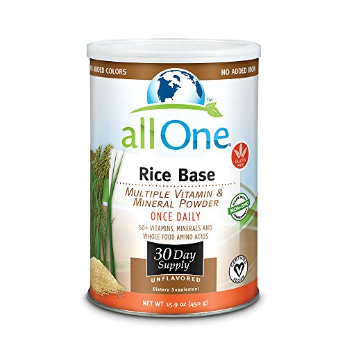 allOne Rice Base Multiple Vitamin   Mineral Powder   Once Daily Multivitamin  Mineral   Whole Food Amino Acid Supplement w  6g Protein   30 Servings 1 allOne Rice Base Multiple Vitamin   Mineral Powder   Once Daily Multivitamin  Mineral   Whole Food Amino Acid Supplement w  6g Protein   30 Servings